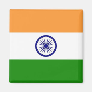 Magnet med Flagga av Indien