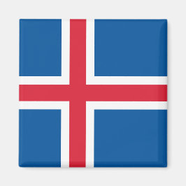 Magnet med Flagga av Island
