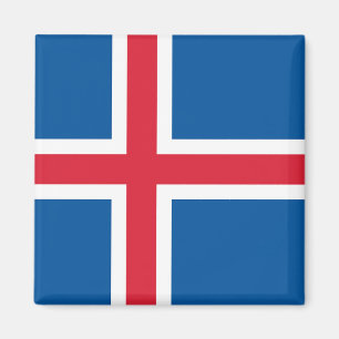 Magnet med Flagga av Island