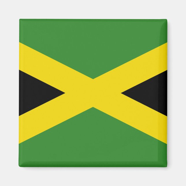 Magnet med Flagga av Jamaica (Framsidan)