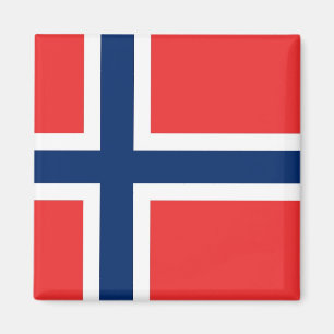 Magnet med Flagga av Norge