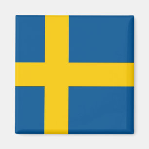 Magnet med Flagga av Sverige