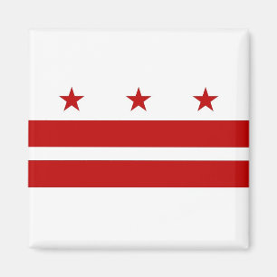 Magnet med Flagga av Washington DC - USA
