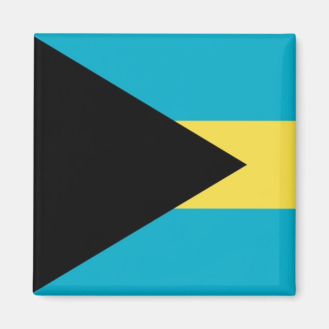 Magnet med Flagga Bahamas (Framsidan)