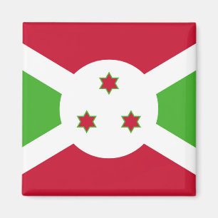Magnet med Flagga Burundi