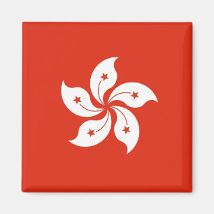 Magnet med Flagga från Hongkong, China