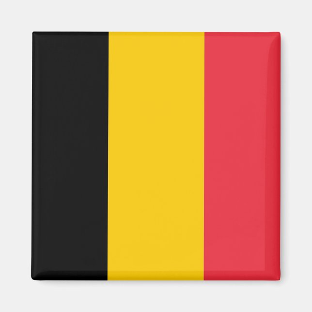 Magnet med Flagga i Belgien (Framsidan)