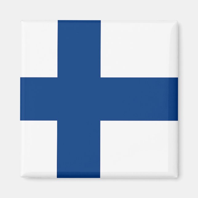 Magnet med Flagga i Finland (Framsidan)