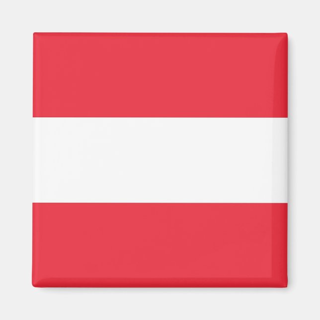 Magnet med Flagga i Österrike (Framsidan)
