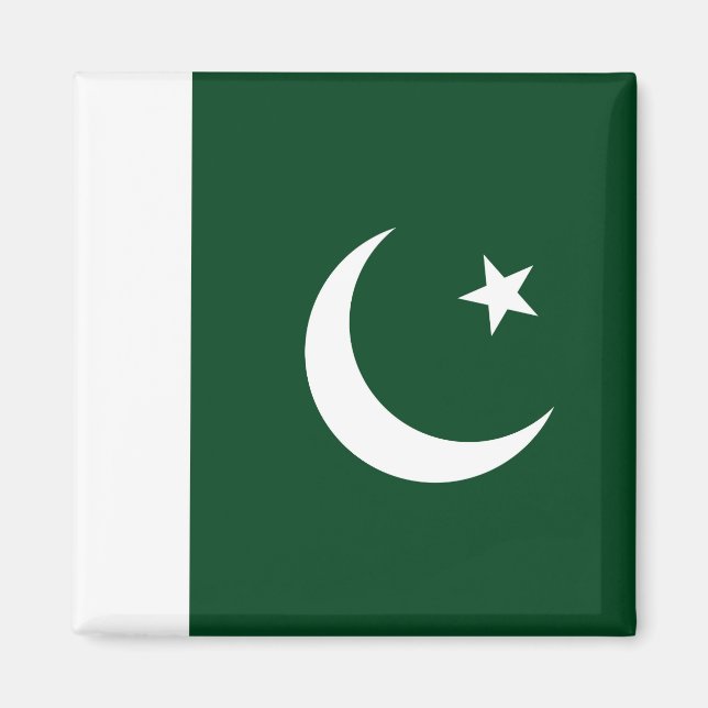 Magnet med Flagga i Pakistan (Framsidan)