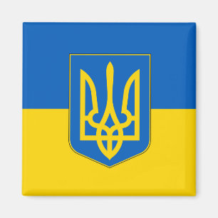 Magnet med Flagga i Ukraina