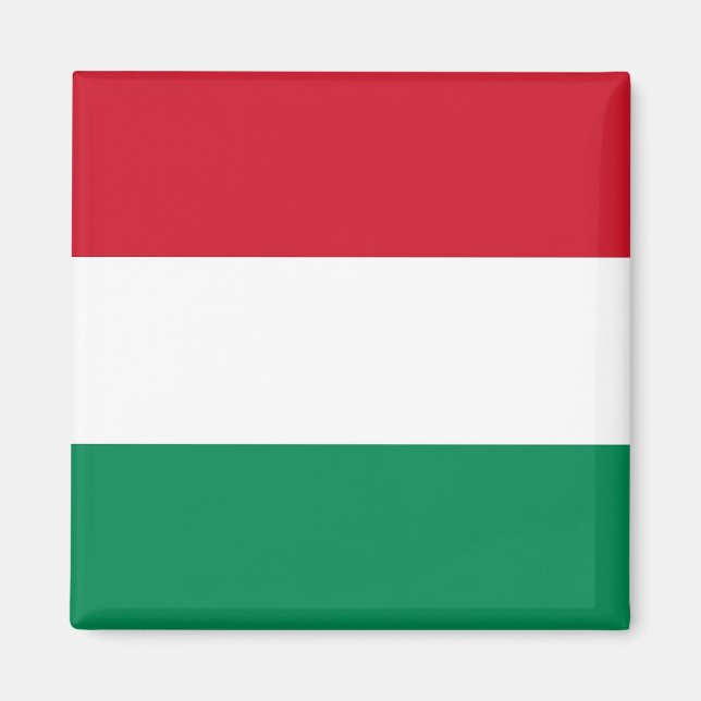 Magnet med Flagga i Ungern (Framsidan)