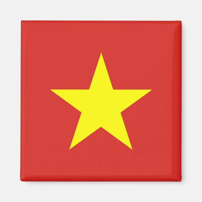 Magnet med Flagga i Vietnam (Framsidan)