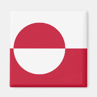Magnet med Grönlands Flagga