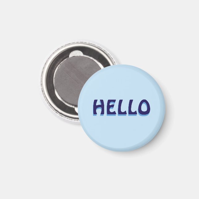 MAGNET MED HELLO (Front/Back)
