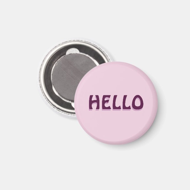MAGNET MED HELLO (Front/Back)