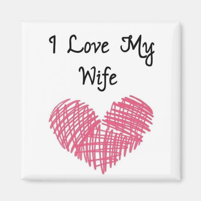 MAGNET MED **I KÄRLEK MIN WIFE** (Framsidan)