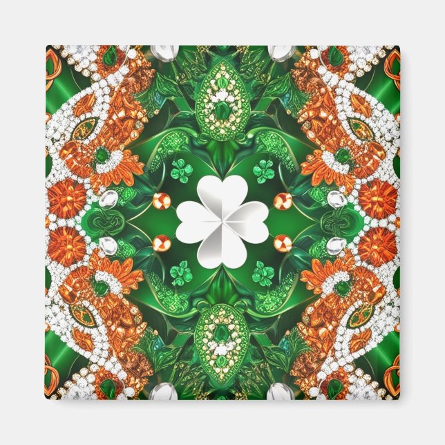 Magnet med Ireland Färg Design (Framsidan)