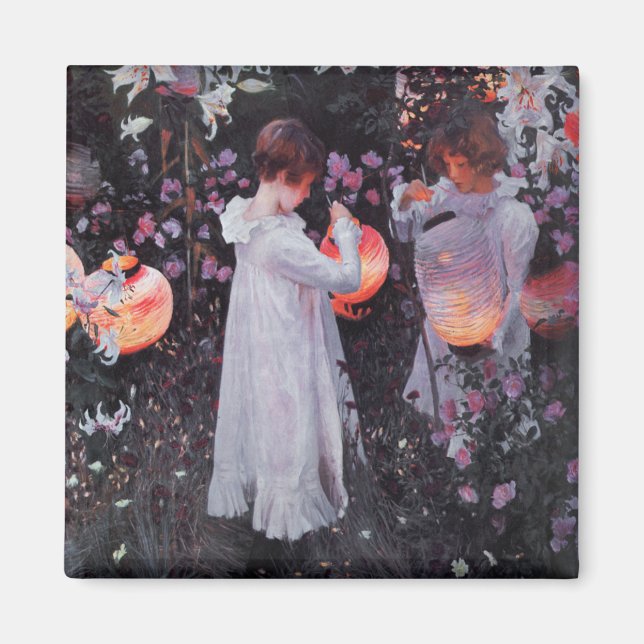 Magnet med John Singer Sargent Painting (Framsidan)