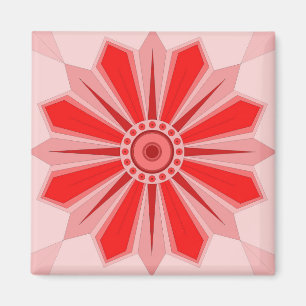Magnet med kreativ av blommor