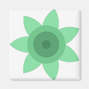 Magnet med kreativ av blommor