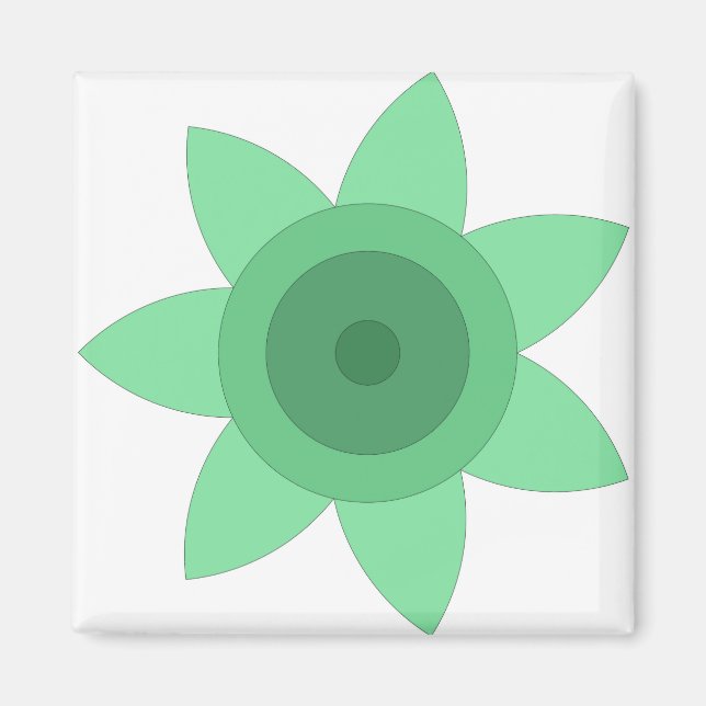 Magnet med kreativ av blommor (Framsidan)