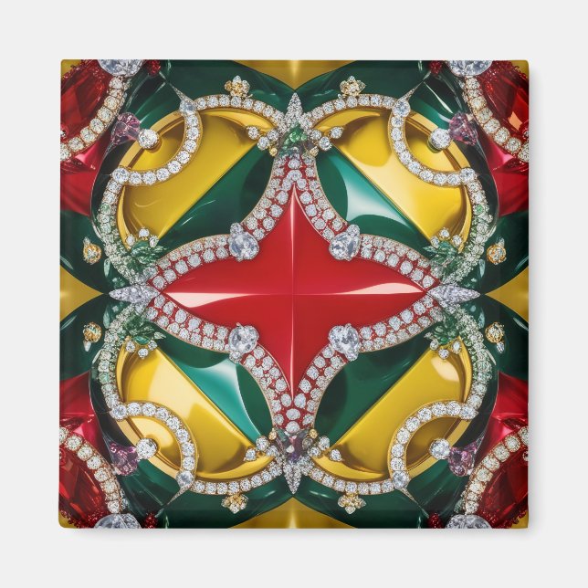 Magnet med Los Angeles Färg Design (Framsidan)