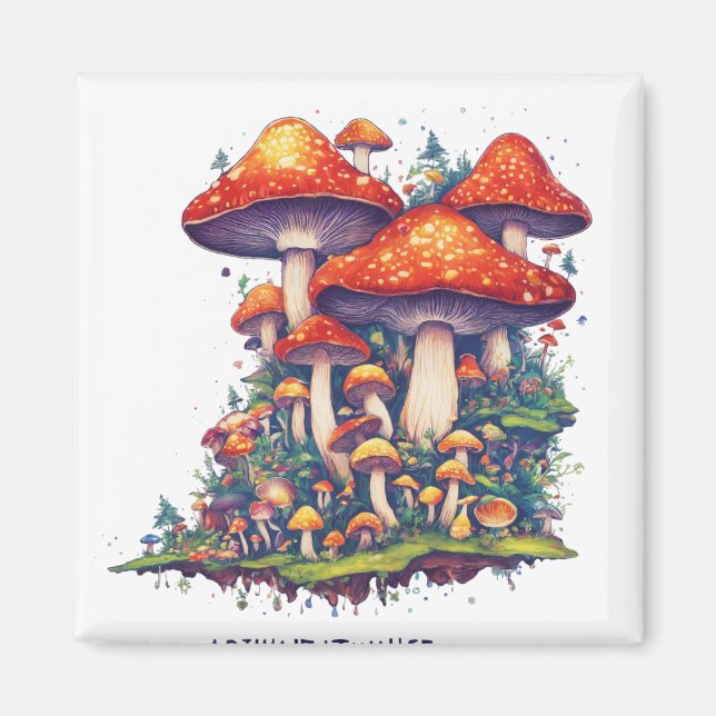 Magnet med Mashroom Design (Framsidan)