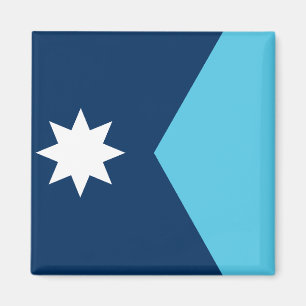 Magnet med Minnesotas flagga, USA