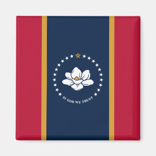 Magnet med Mississippis flagga