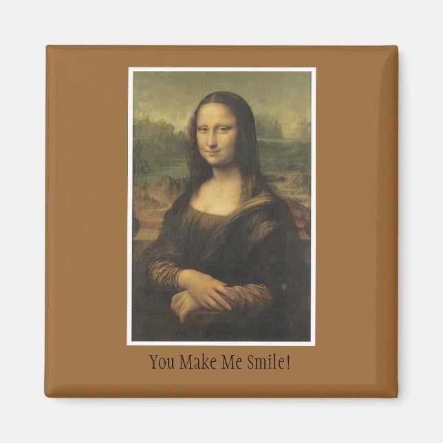 Magnet med Mona Lisa Design (Framsidan)