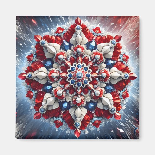 Magnet med Norge Färg Design (Framsidan)