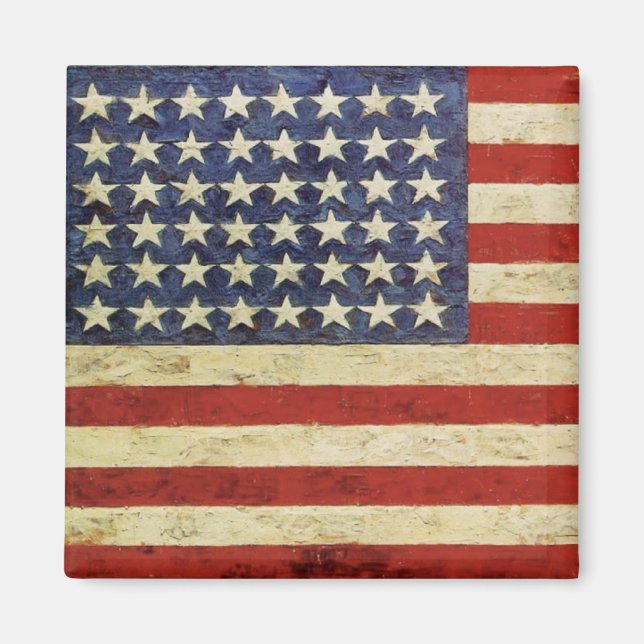 Magnet med Patriot Flagga från United Stater (Framsidan)