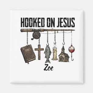 Magnet med personlig text - Krogen på Jesus
