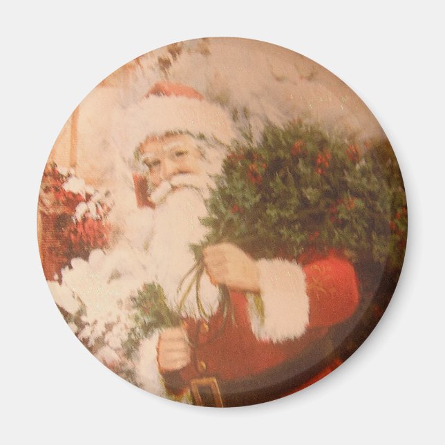 Magnet med Santa (Framsidan)