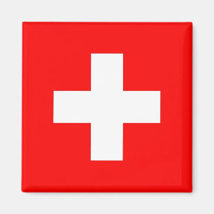 Magnet med Schweiz Flagga