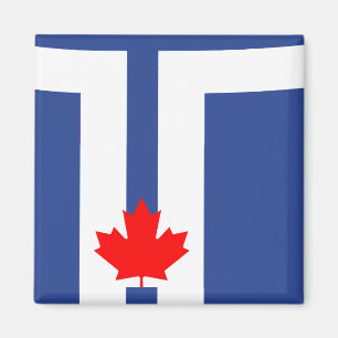 Magnet med Torontos flagga, Kanada