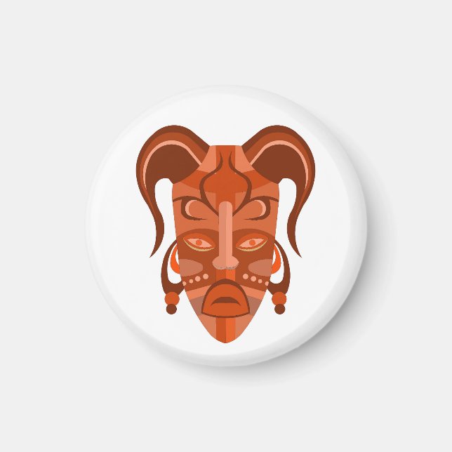 MAGNET MED TRADITIONELL MASK-ART (Framsidan)