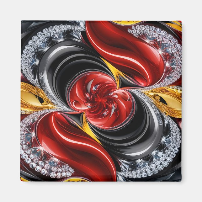 Magnet med tyska färger design (Framsidan)