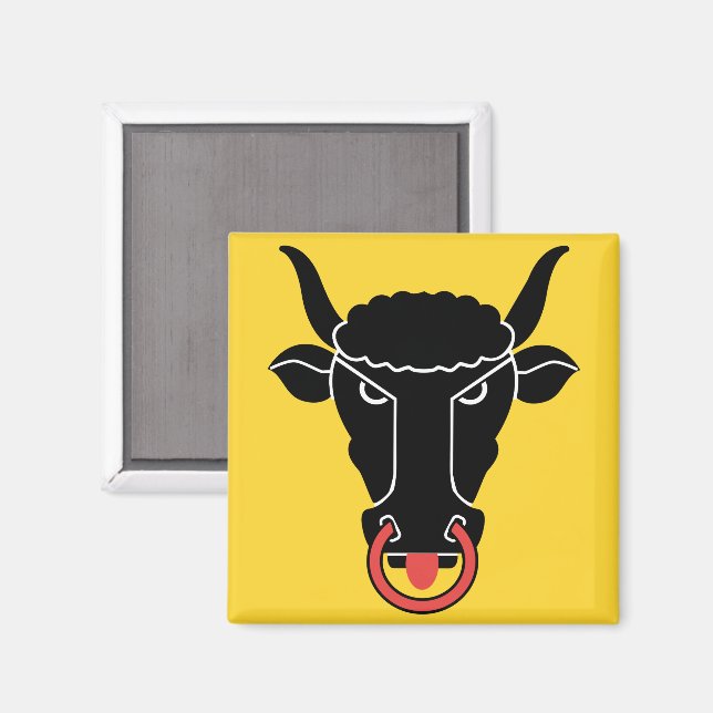 Magnet med Uri kantons flagga, Schweiz (Front/Back)