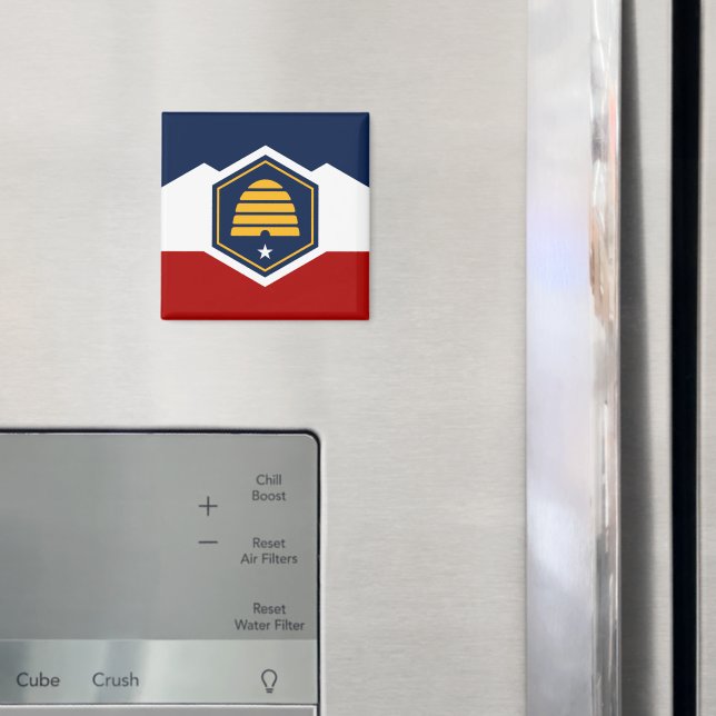 Magnet med Utahs flagga, USA (In Situ (Fridge))