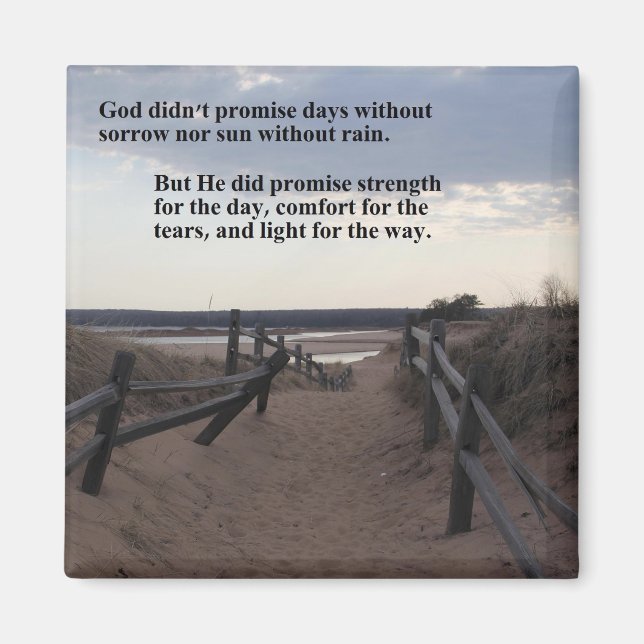 magnet med väg till sjö - Guds löfte (Framsidan)