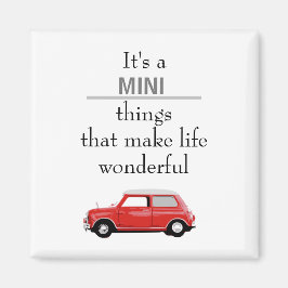 Magnet Mini Cooper Rot Mini sak