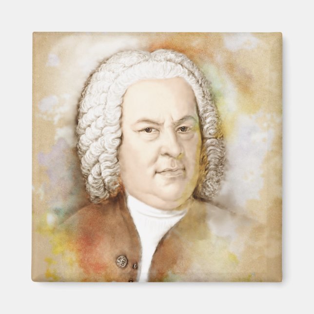 Magnet mit Johann Sebastian Bach (Framsidan)