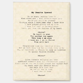 Magnet; mitt hjärta öppnas magnet