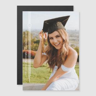 Magnet Modern Tassel Photo Studenten-meddelande