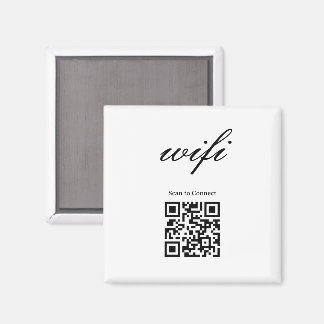 Magnet | Modern Wifi Qr-kod 