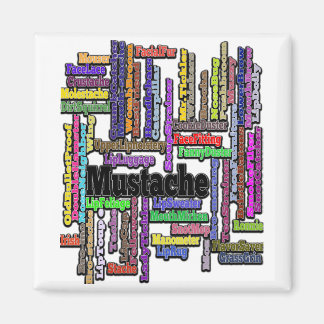 Magnet Mustache Mustache Text Fridge-kylare