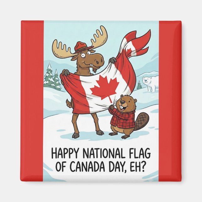 Magnet National Flag of Canada Day (Framsidan)