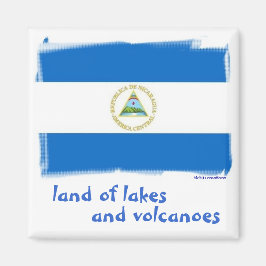 magnet - Nicaraguan flagga